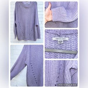 American Eagle Oversized Knit Cozy Sweater